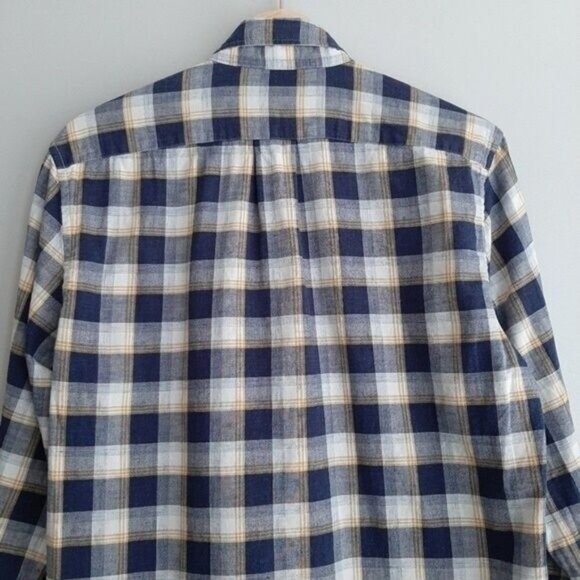 J. CREW Homespun Slim Plaid Button Down Casual Shirt men's Sz S - Picture 9 of 11